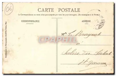 St-Jeannet i Baous — Widok z przodu — Wydawnictwo Gilettà, Nice, n°1130 — Rewers