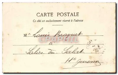 Villefranche — A Baía e a Escadra — Edição Cletia, n° 305 — Verso