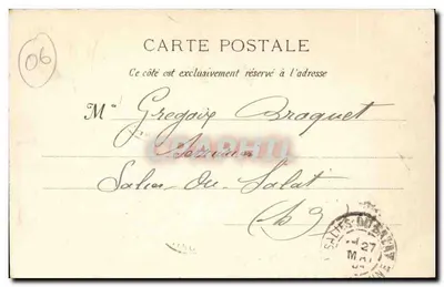 La Turbie - A Torre de Augusto e o Righi de inverno — Edition G.J. Phot. Née, Série 46 — Verso