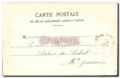 Juan-les-Pins — La Fontaine des Pins — Uitgever: J. Roux, N° 651 — Achterkant