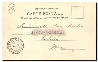 Peïra Cava blisko Nice — Stacja Letnia — Łańcuch Alp — Charles Bernheim, Fotogr., Nîmes — Rewers