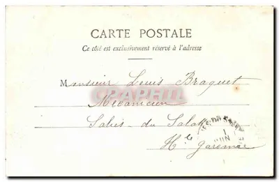 Menton - La Jetée y Garavan — Edición Giletta, fot. Nice, n° 903 — Reverso