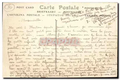 Menton — Most św. Ludwika, granica francusko-italijska — Carrière, wydawca, n°720 — Rewers