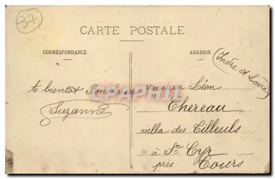 Saint-Flovier - Droga do Châtillon — Rabaron, wyd. - Cliché Poreheren — Rewers