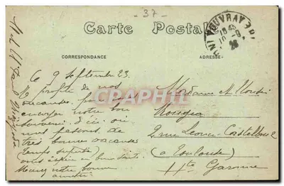 Les Patys, Côte de Vouvray (I.-&-L.) — As Villas - A. B. — Verso