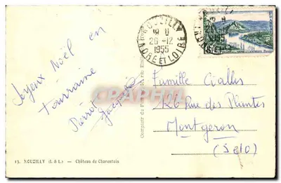 Castillo de Charentais — Nouzilly (Indre-et-Loire) — Editor : Compagnie du Puy — Reverso