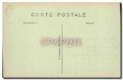 Ussé (Loir-et-Cher) — Het kasteel begonnen in de 16e eeuw — A.P. — Achterkant