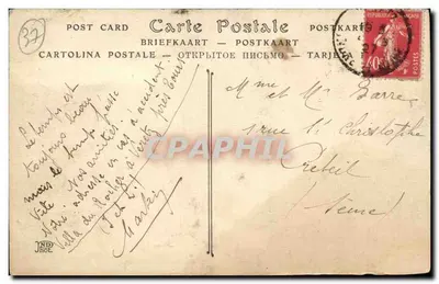 Véretz (Indre-et-Loire) — 17 — Zamek Cordouan, most i rzeka Cher — (S.-E.) — ND. Fot. — Rewers