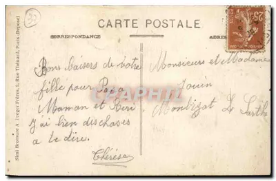 Neuillé-Pont-Pierre — Kasteel van Donneterie — uitgever niet geïdentificeerd — Achterkant