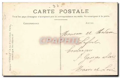 Tours — Pałac Sądowy — wydawca 'ÉTOILE' n°37 — Rewers