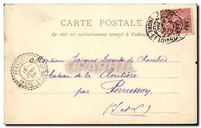 Tours — Jardim das Prébendas de Orléans — editor desconhecido, n° 180 — Verso