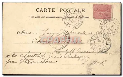 Tours — Plac Archebiskupa — Pomnik lekarzy Bretonneau, Trousseau i Velpeau — Rewers