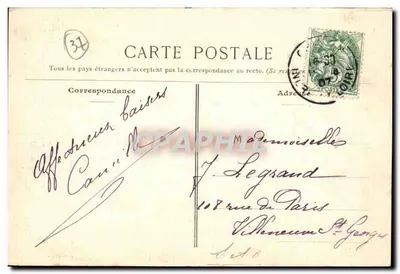 Chinon — Vista del Castello — Bureau, editore, Chinon — Verso