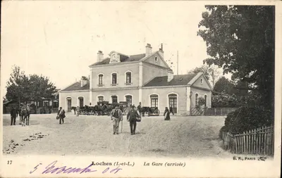 Loches (I.-et-L.) — La Gare (arrivée) — B.F., Paris