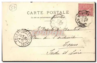 Loches - Habitações Trogloditas (Mauvière) — Lib. Veyrat — Verso