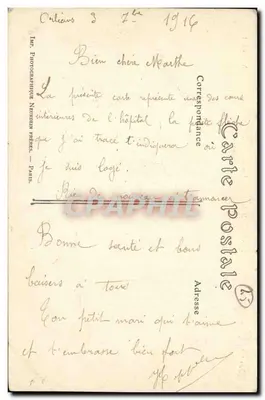Orléans — Hôtel-Dieu. Galerie — ND. Fot. — Rewers