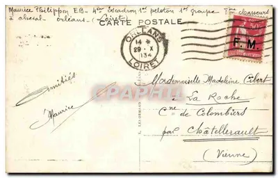 Orléans — A Rue Jeanne-d'Arc — editor não identificado — Verso