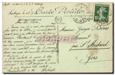 Montargis — La Cuisse d'Épargne — Wydanie N.G. — Rewers