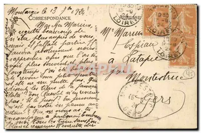 Montargis — Kanał i zamok — LL — Rewers