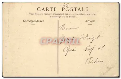 Cléry — Interior da Igreja, o Trono — Roussat fils, depositário da marca NP — Verso