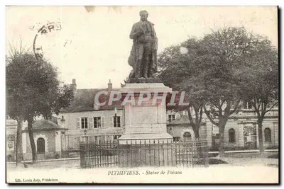Pithiviers - Estátua de Poisson — Lib. Louis Joly, Pithiviers