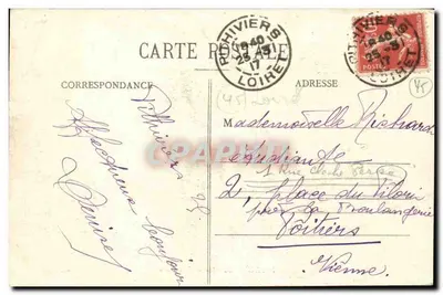 Pithiviers - Estátua de Poisson — Lib. Louis Joly, Pithiviers — Verso