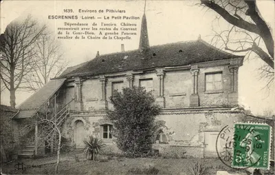 Escrennes - O Pequeno Pavilhão — Dependência do antigo castelo com restos do convento da Cour-Dieu, ed. Briard