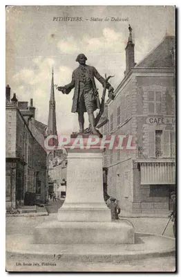 Pithiviers — Estátua de Dubamel — Litografia Louis Joly, Pithiviers