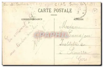 Pithiviers — Estátua de Dubamel — Litografia Louis Joly, Pithiviers — Verso