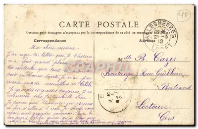 Malesherbes — Skaliste tereny i droga do Fontainebleau — Wydawca Malesherbes — Rewers