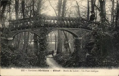 Olivet — Margens do Loiret — Um Ponte rustico — Th.G. n°532
