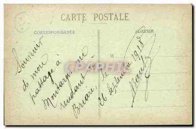 Montargis - La Gare - Vue intérieure — C.F.M. éditeur — Verso