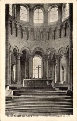 Interior do Maître-Autel da capela Saint-Benett-sur-Leire — inaugurado em 1936 — editor L. Lenormand, Orléans