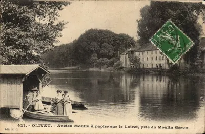 Olivet - Velho Moinho de Papel no Loiret, visto do Moinho Géron — Edit. H. C. n° 421