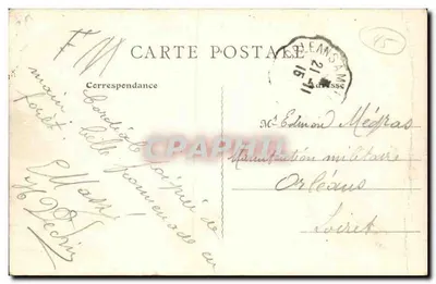 Malesherbes - Przegląd L'Essonne na mostku klasztornym — Ch B: 112 — Rewers