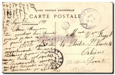 Le Bignon-Mirabeau — Estátua de Mirabeau — Livraria G. Chabert — Verso