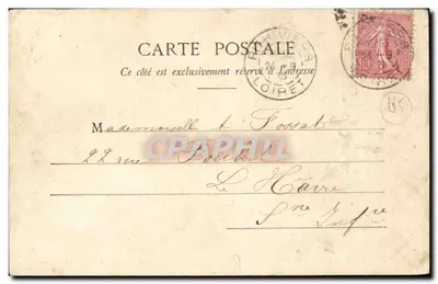 Kaplica Świętego Lubina (moi. hist.) na cmentarzu (styl ogiwany) — Yèvre-le-Châtel, blisko Pithiviers — Librairie Louis Joly, zdjęcie L. B. — Rewers