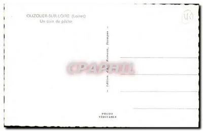 Ouzouer-sur-Loire — Um canto de pesca — Edição d'Az. Rometeu, Bampes — Verso
