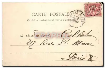 Châteaurenard — Ruínas do Castelo — Lib. Charlier fr. Montargis — Verso