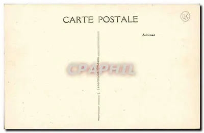 Basílica de Saint-Benoît-sur-Loire — Capitéis do Santuário — Tentação de Saint-Benoît — editor L. Lenormand, Orléans, n°8 — Verso