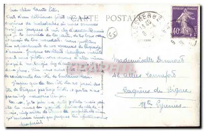 Malesherbes (Loiret) — Pralnia Buthiers nad Essonną — Karta pocztowa — Rewers
