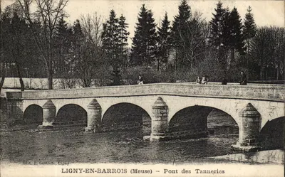 LIGNY-EN-BARROIS (Meuse) — Pont des Tanneries — Edit. P. Gettuline, Ligny