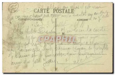Gimécourt (Meuse) — levend straatje met kinderen en paarden — onbekende uitgever — Achterkant