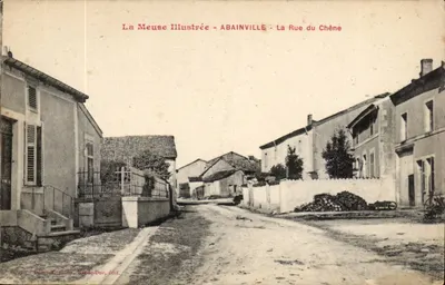 Abainville - La Calle del Roble — La Meuse Illustrée, Dumout foto, Bar-le-Duc, edit.