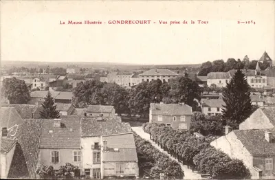 Gondrecourt — Vista tirada da Torre — La Meuse Illustrée, B-1054
