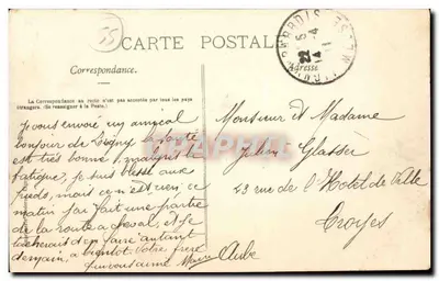 Ligny-en-Barrois — Ponte do Canal da Herval — editor não visível, número de série não visível — Verso