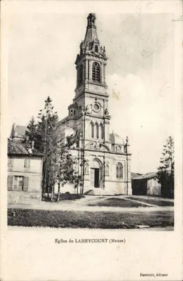 Kościół w LAHEYCOURT (Meuse) — widok budynku religijnego — wydawca Bauvelet
