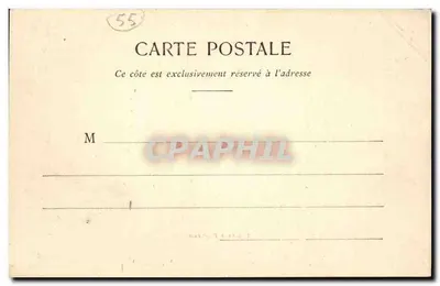 Commercy — Igreja & Castelo — Imp. Ad. Wernick, Saint-Dié (Depósito) N° 1872 — Verso
