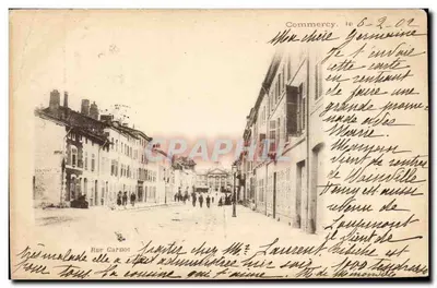 Rue Cardot em Commercy — vista da rua com edifícios e pedestres — editor CENTENT, n° 55