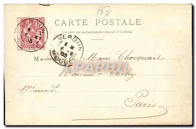 Casas na Meuse — Verdun — Lib. R. Vacher, Verdun — Verso